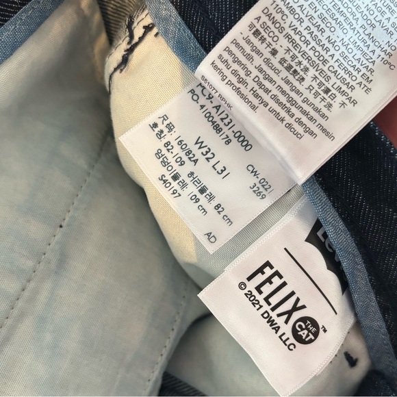 LEVI’S premium High Rise Loose fit wide leg denim jeans Felix Cat. Sz 32x32. NWT - Picture 10 of 16